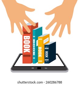 e-book design, vector illustration eps10 graphic 