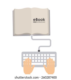 e-book design, vector illustration eps10 graphic 