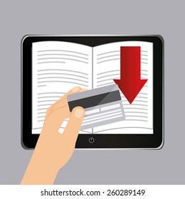 e-book design, vector illustration eps10 graphic 