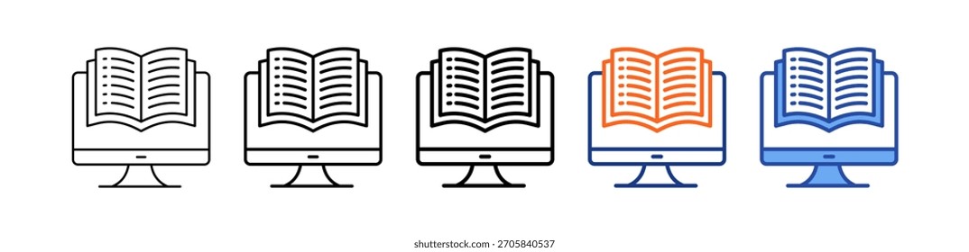 Ebook Different Set-Vektorsymbol