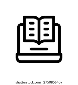 Ebook Digital Book Electronic Reading Icon Design
