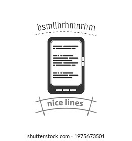 eBook digital book isolated icon. eBook digital book isolated icon. eBook digital book isolated icon.