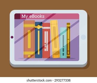 Ebook digital design, vector illustration eps 10.