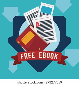 Ebook digital design, vector illustration eps 10.