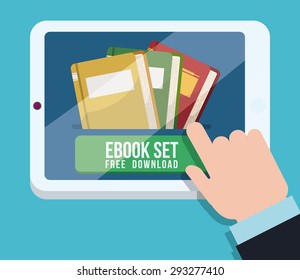 Ebook digital design, vector illustration eps 10.