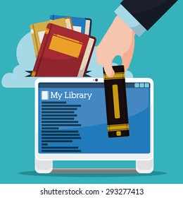 Ebook digital design, vector illustration eps 10.