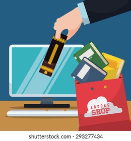 Ebook digital design, vector illustration eps 10.