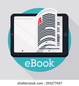 Ebook digital design, vector illustration eps 10.