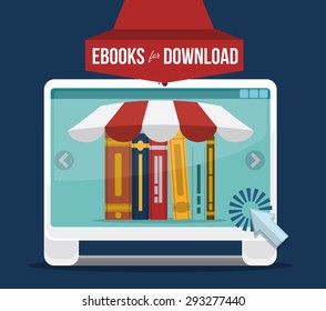 Ebook digital design, vector illustration eps 10.