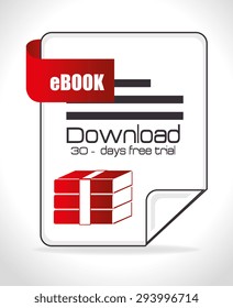 Ebook digital design, vector illustration eps 10.
