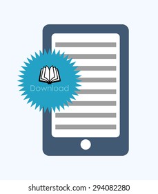 Ebook digital design, vector illustration 10 eps graphic