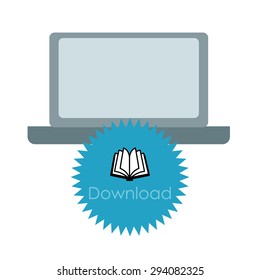 Ebook digital design, vector illustration 10 eps graphic