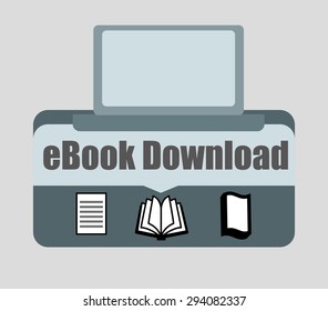 Ebook digital design, vector illustration 10 eps graphic