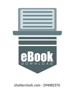 Ebook digital design, vector illustration 10 eps graphic