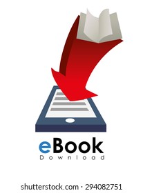 Ebook digital design, vector illustration 10 eps graphic