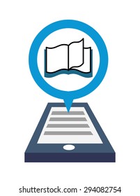 Ebook digital design, vector illustration 10 eps graphic