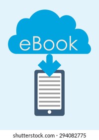 Ebook digital design, vector illustration 10 eps graphic