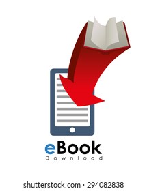 Ebook digital design, vector illustration 10 eps graphic