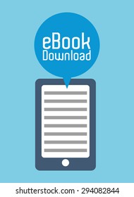 Ebook digital design, vector illustration 10 eps graphic