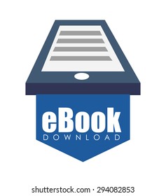 Ebook digital design, vector illustration 10 eps graphic