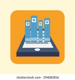 Ebook digital design, vector illustration 10 eps graphic