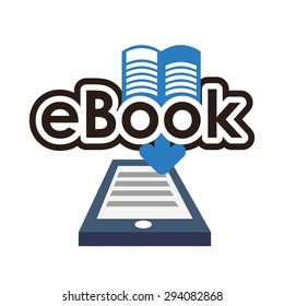 Ebook digital design, vector illustration 10 eps graphic