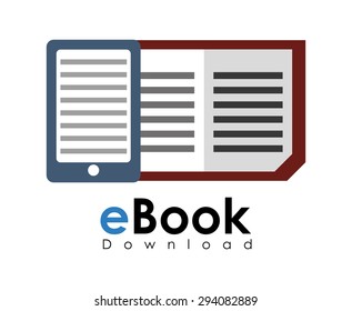 Ebook digital design, vector illustration 10 eps graphic
