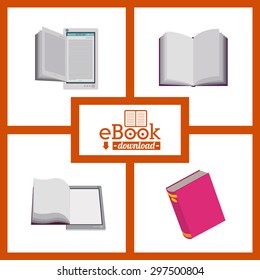 Ebook digital design, vector illustration eps 10