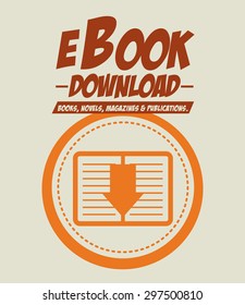 Ebook digital design, vector illustration eps 10