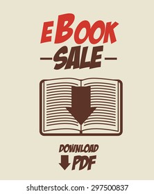 Ebook digital design, vector illustration eps 10