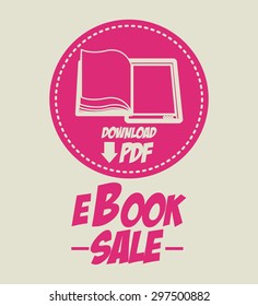 Ebook digital design, vector illustration eps 10