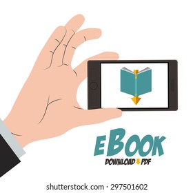 Ebook digital design, vector illustration eps 10