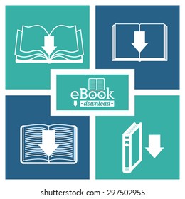 Ebook digital design, vector illustration eps 10