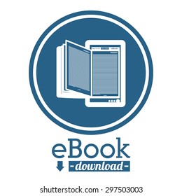 Ebook digital design, vector illustration eps 10