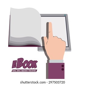 Ebook digital design, vector illustration eps 10