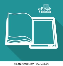 Ebook digital design, vector illustration eps 10