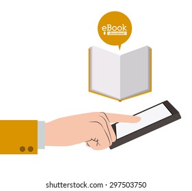 Ebook digital design, vector illustration eps 10
