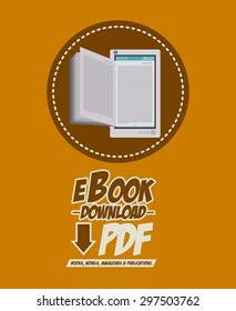Ebook digital design, vector illustration eps 10