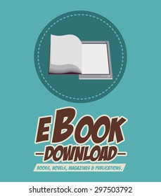 Ebook digital design, vector illustration eps 10