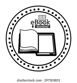 Ebook digital design, vector illustration eps 10