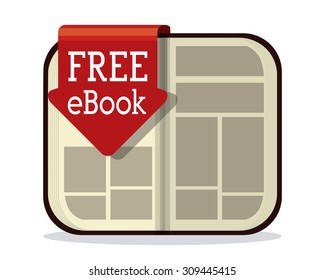 Ebook digital design, vector illustration eps 10.