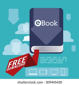 Ebook digital design, vector illustration eps 10.
