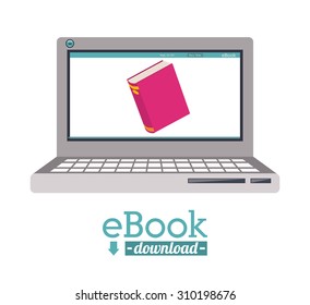 Ebook digital design, vector illustration eps 10