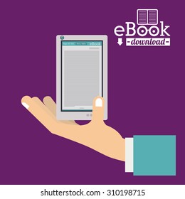 Ebook digital design, vector illustration eps 10