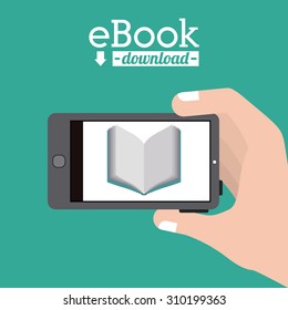 Ebook digital design, vector illustration eps 10