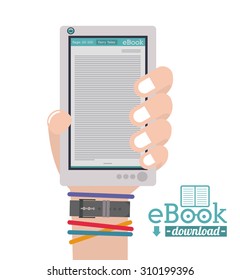 Ebook digital design, vector illustration eps 10