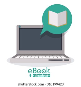 Ebook digital design, vector illustration eps 10