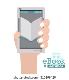 Ebook digital design, vector illustration eps 10