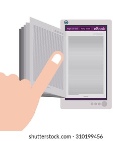 Ebook digital design, vector illustration eps 10