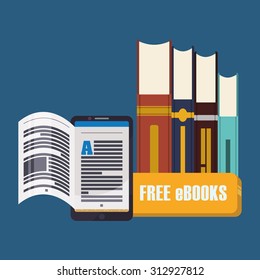 Ebook for download digital design, vector illustration 10 eps graphic